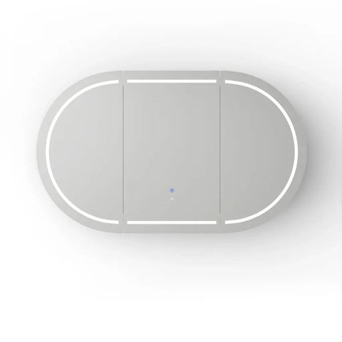 LED COOGEE Shaving Cabinet 1500x900mm Matte White (3 Colour Function)