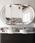LED COOGEE Shaving Cabinet 1500mm Black Oak (3 Colour Function)