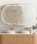 LED COOGEE Shaving Cabinet 1500mm Natural Oak (3 Colour Function)