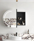 LED COOGEE Shaving Cabinet 900mm Natural Oak / Black Oak / Matte White (3 Colour Function)