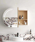 LED COOGEE Shaving Cabinet 900mm Natural Oak / Black Oak / Matte White (3 Colour Function)
