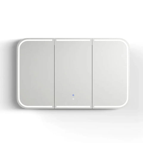 LED NEWPORT Shaving Cabinet 1200mm Matte White (3 Colour Function)
