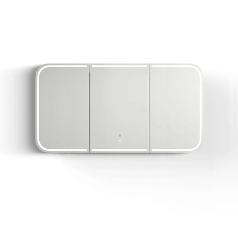LED NEWPORT Shaving Cabinet 1500mm Matte White (3 Colour Function)