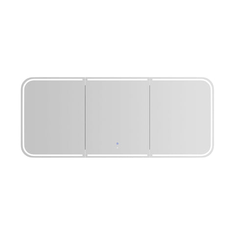 LED NEWPORT Shaving Cabinet 1800mm Matte White