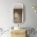 LED NEWPORT Shaving Cabinet 900mm Natural Oak (3 Colour Function)