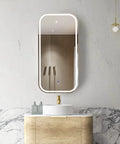 LED NEWPORT Shaving Cabinet 900mm Natural Oak (3 Colour Function)