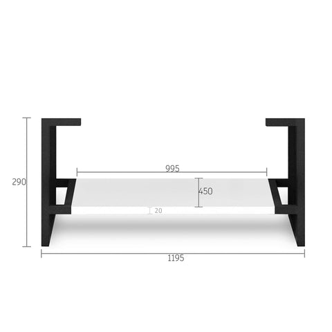 Boston Matte White Leg Vanity Parts Otti Australia 1200mm  