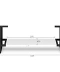 Boston Matte White Leg Vanity Parts Otti Australia 1500mm  