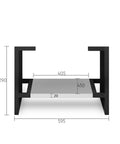 Boston Light Grey Leg Vanity Parts Otti Australia 600mm  