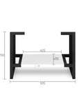 Boston Matte White Leg Vanity Parts Otti Australia 600mm  