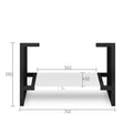 Boston Matte White Leg Vanity Parts Otti Australia 750mm  