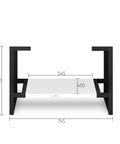 Boston Matte White Leg Vanity Parts Otti Australia 750mm  