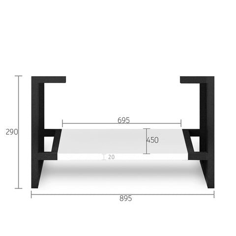 Boston Matte White Leg Vanity Parts Otti Australia 900mm  