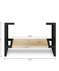 Byron Natural Oak Leg Vanity Parts Otti Australia 750mm  
