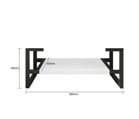 BOSTON Wall Hung Vanity 900mm Matte White-Clearance