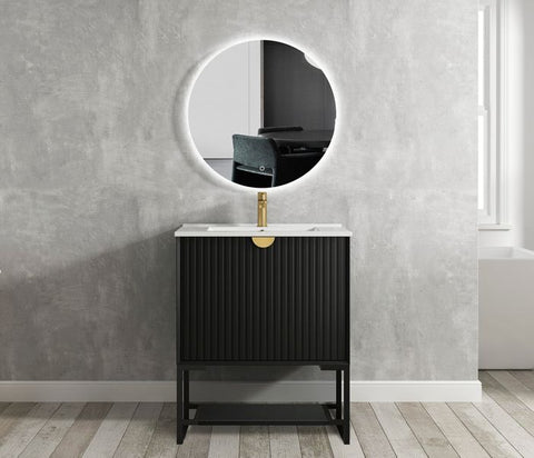 Vanity MARLO Wall Hung 750mm Matte Black