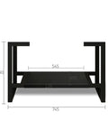 Byron Black Oak Leg Vanity Parts Otti Australia 750mm  