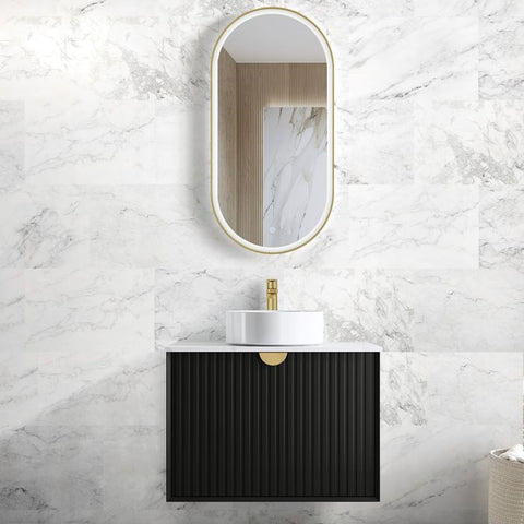 Vanity MARLO Wall Hung 750mm Matte Black