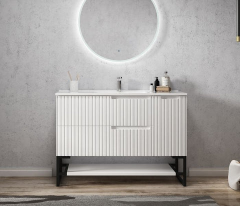 Vanity NOOSA Wall Hung 1200mm Matte White
