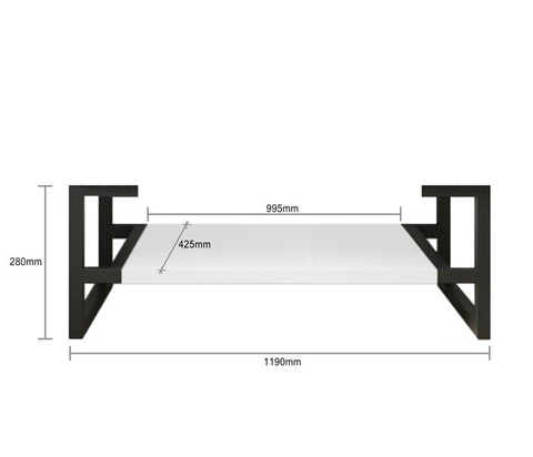 Vanity NOOSA Wall Hung 1200mm Matte White