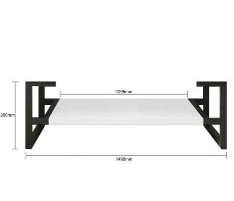 Vanity NOOSA Wall Hung 1500mm Matte White