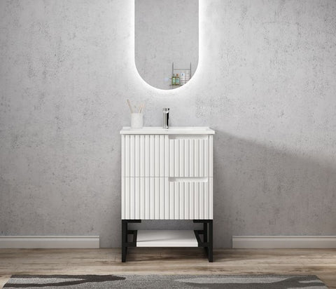 Vanity NOOSA Wall Hung 600mm Matte White