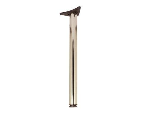 Steel Table Leg in Brushed Stainless Steel Look. Size: 60 x 710- 740mm. *Priced Per Each*