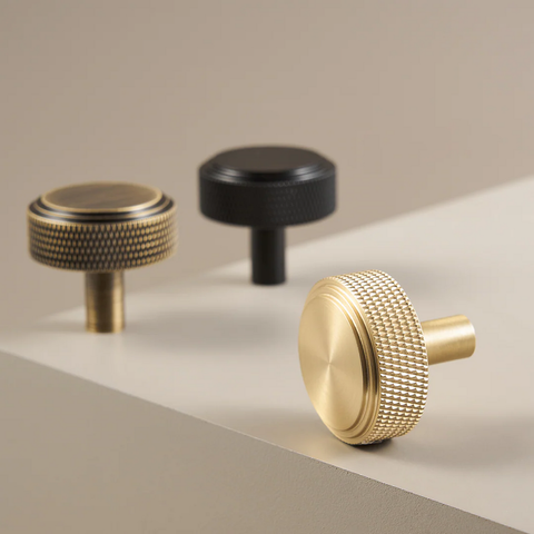Lennox Solid Brass Knob | Black