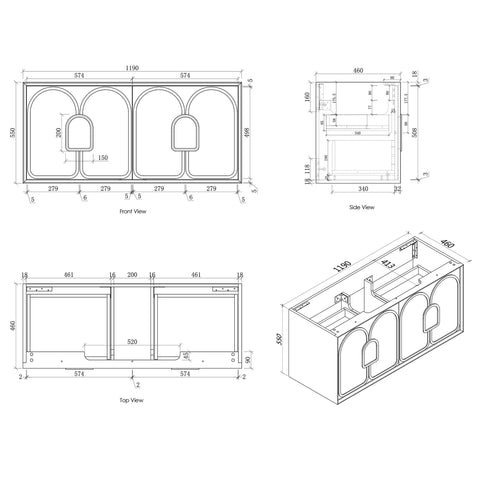 Laguna Satin White Single Basin Vanity