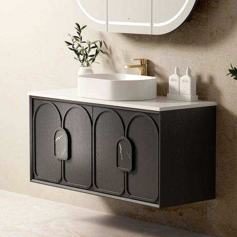 Laguna Black American Oak Single Basin Vanity