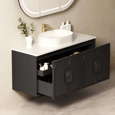 Laguna Black American Oak Single Basin Vanity