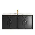Laguna Black American Oak Ceramic Top Single Basin Vanity Vanity Otti Australia 1200mm  