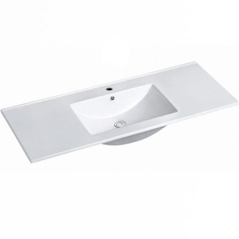 Laguna Satin White Ceramic Top Single Basin Vanity