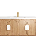 Laguna Natural American Oak Ceramic Top Single Basin Vanity Vanity Otti Australia 1200mm  
