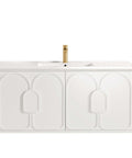 Laguna Satin White Ceramic Top Single Basin Vanity Vanity Otti Australia 1200mm  