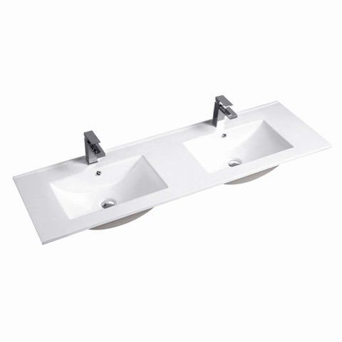 Laguna Natural American Oak Ceramic Top Double Basin Vanity