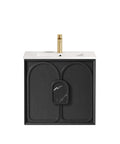 Laguna Black American Oak Ceramic Top Single Basin Vanity Vanity Otti Australia 600mm  