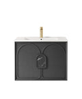 Laguna Black American Oak Ceramic Top Single Basin Vanity Vanity Otti Australia 750mm  