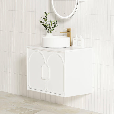 Laguna Satin White Single Basin Vanity