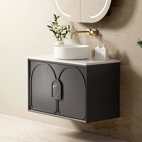 Laguna Black American Oak Single Basin Vanity