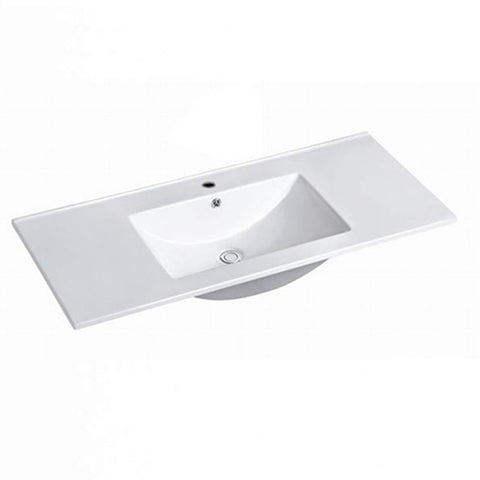 Laguna Satin White Ceramic Top Single Basin Vanity