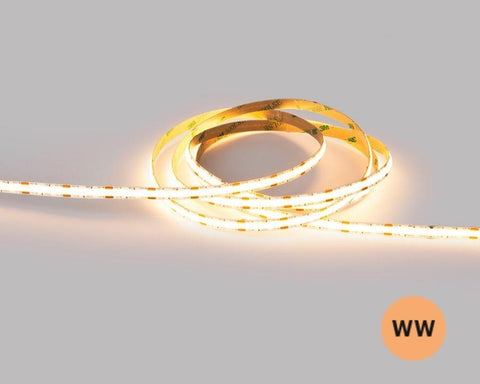 L&S LED 24V COB Strip Reel. Width: 8mm. Length: 5000mm. Colour: Emotion (Warm White to Natural White 3000K - 4000K)