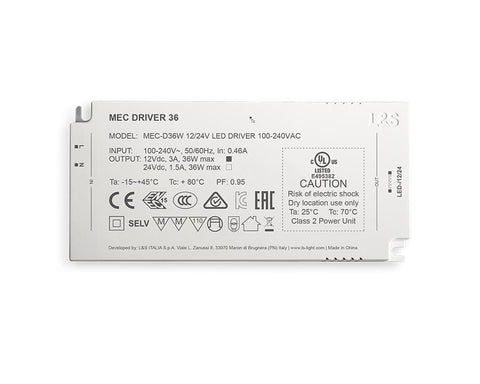 L&S MEC System Driver 36W. To suit 24V components