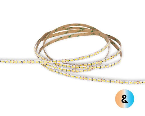 L&S LED 24V HE Flexible Strip Reel. Length: 5 metres. Colour: Warm White to Cool White (3000K - 6500K). 112+112 LED's per metre.
