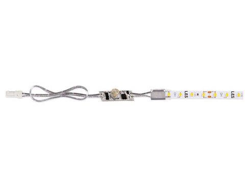 L&S LED 24V HE Input Cable with Touch Switch to suit 24V HE Flexible Strip Reel. Length: 200mm