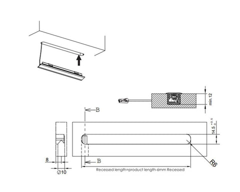L&S Malindi Meccano Aluminium Profile. For use with Flexible Strip Reel.