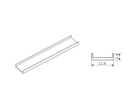 L&S Base Length. For use with Flexible Strip Reel. Length: 1500mm
