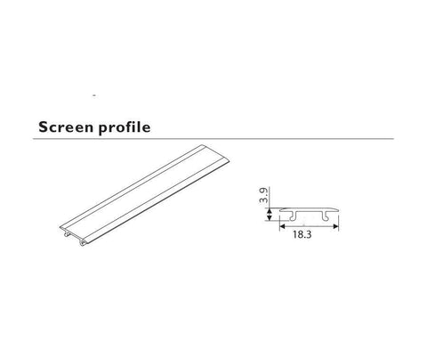 L&S Malindi Meccano Frosted Diffuser. For use with Flexible Strip Reel