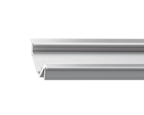 L&S MEC 4 Aluminium Profile For Angled Recessed Mounting. Length 1500mm
