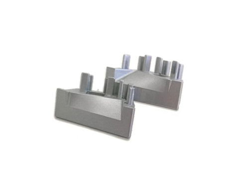 L&S MEC 4 Aluminium End Cap and Mounting Bracket Set